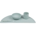 Coffret Repas 4 Pieces Silicone Vert Eau Nattou